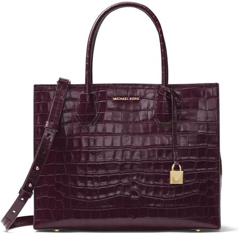 michael kors mercer tote damson